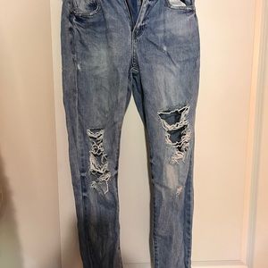 Blank NYC ripped straight leg jeans